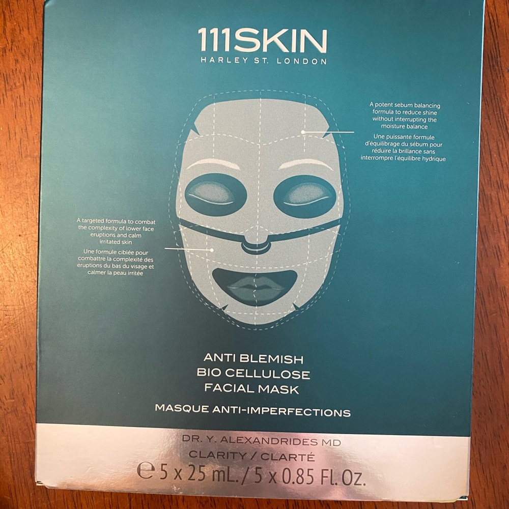 111Skin Anti Blemish Bio Cellulose Facial Mask 5pk